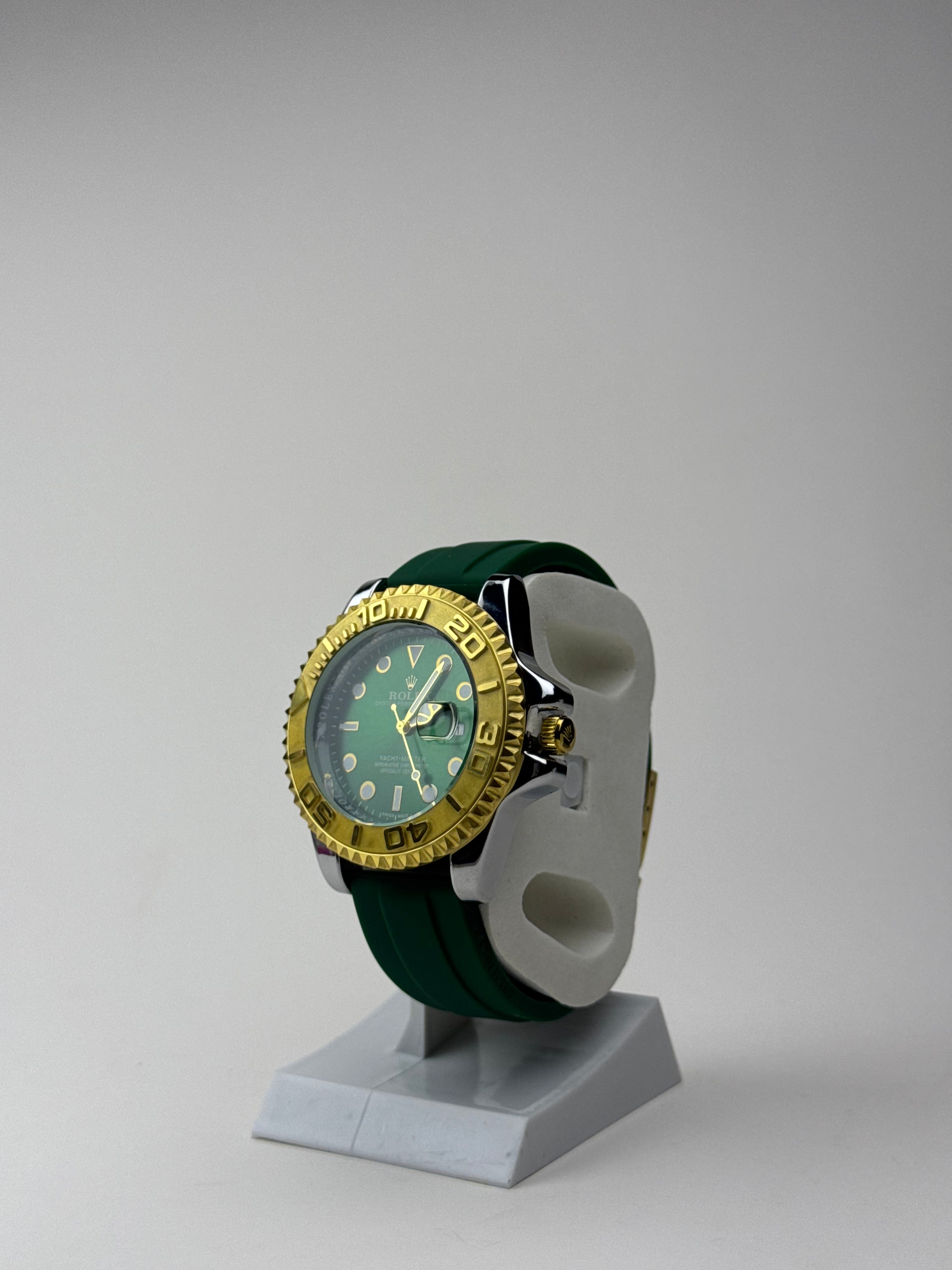 Rolex Yacht-Master Style Watch (Green with Golden) GenVogue