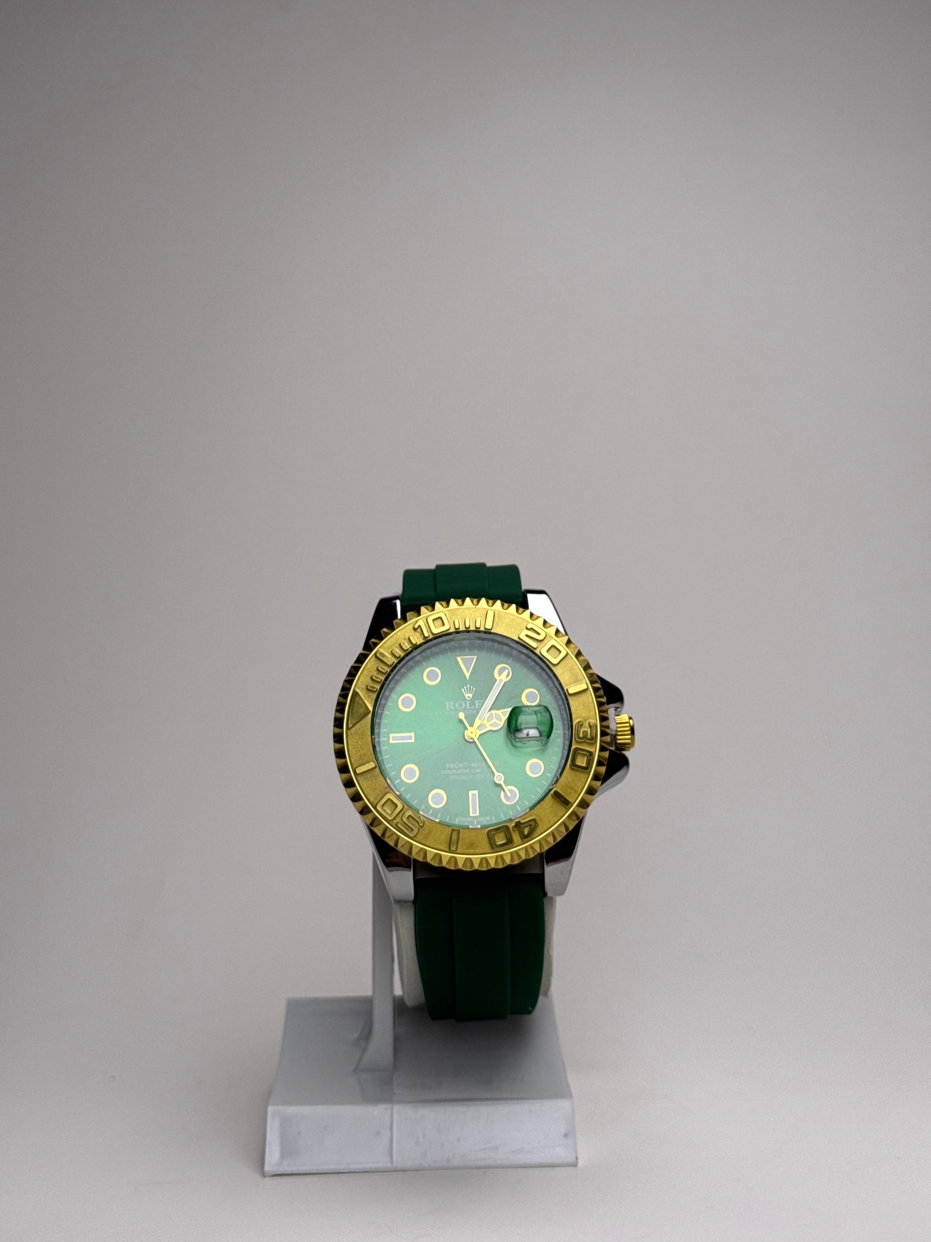 Rolex Yacht-Master Style Watch (Green with Golden) GenVogue