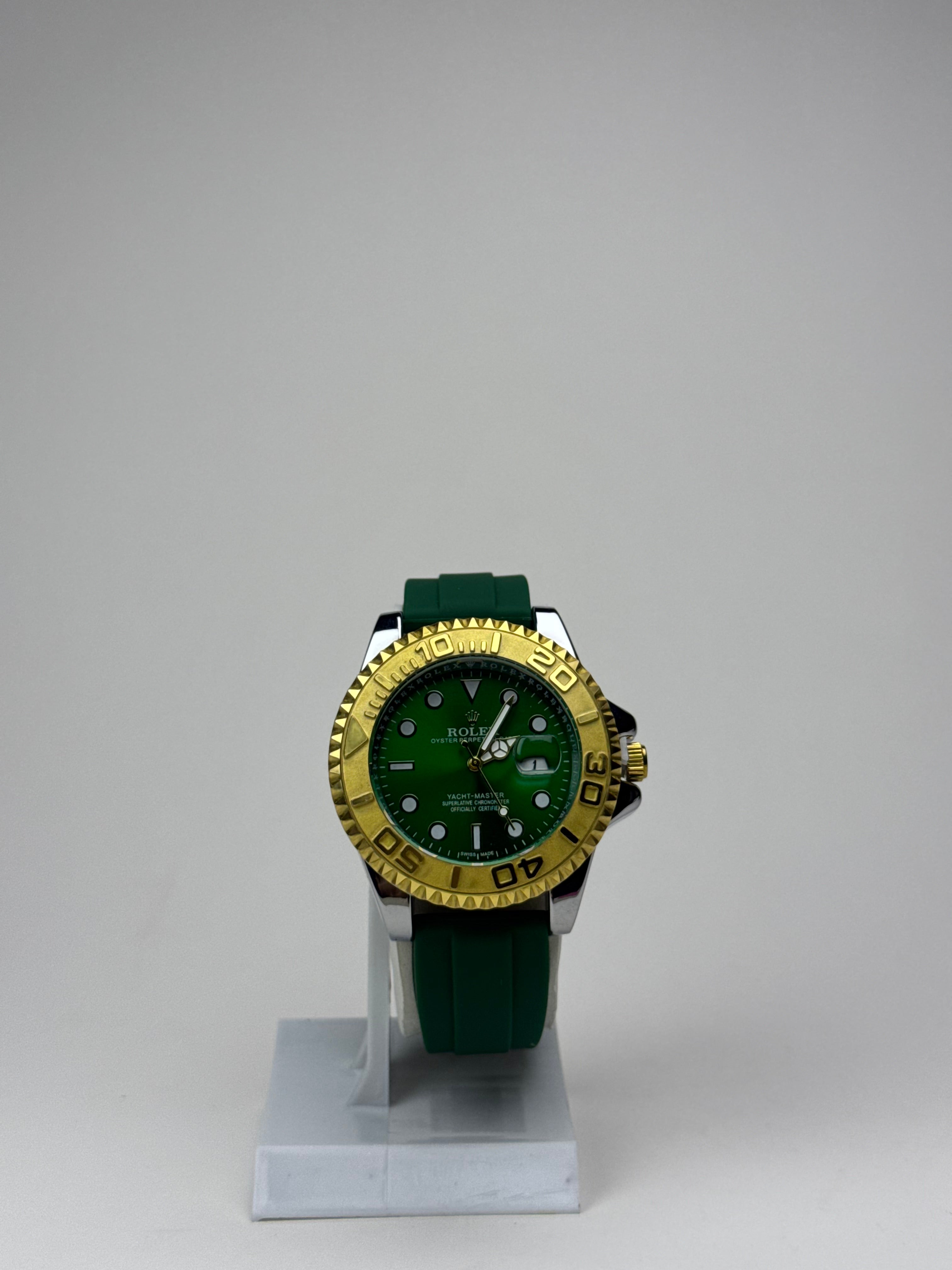 Rolex Yacht-Master Style Watch (Green with Golden) GenVogue