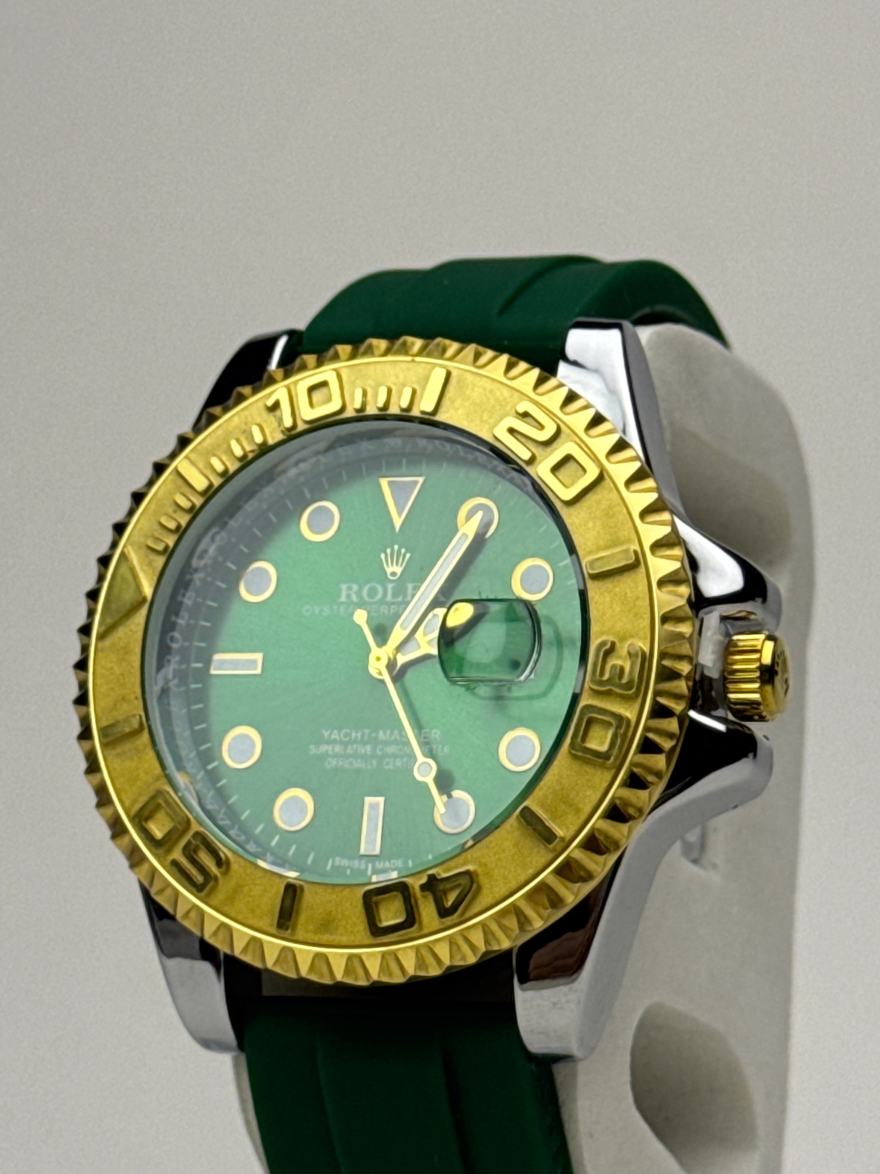 Rolex Yacht-Master Style Watch (Green with Golden) GenVogue