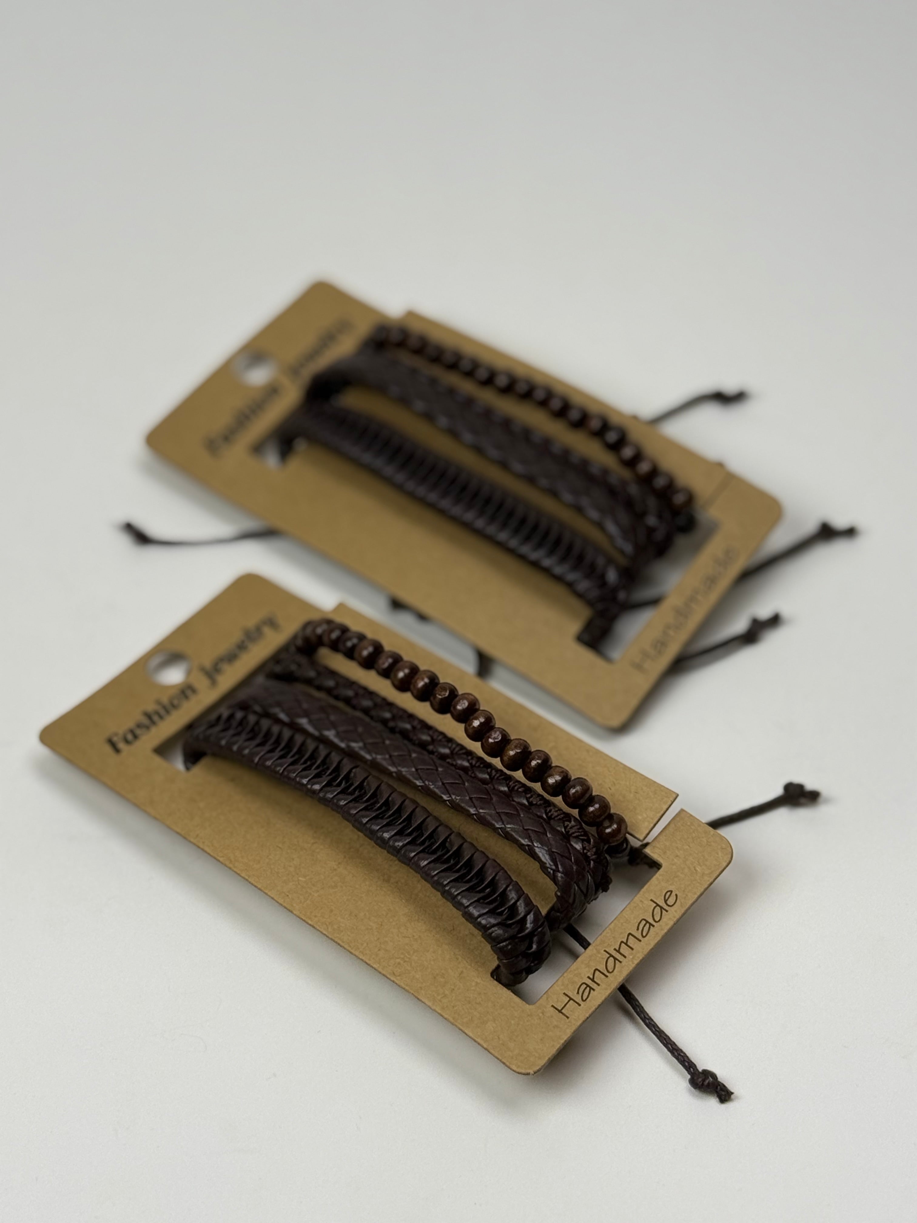 Boho Leather Bracelet Set GenVogue