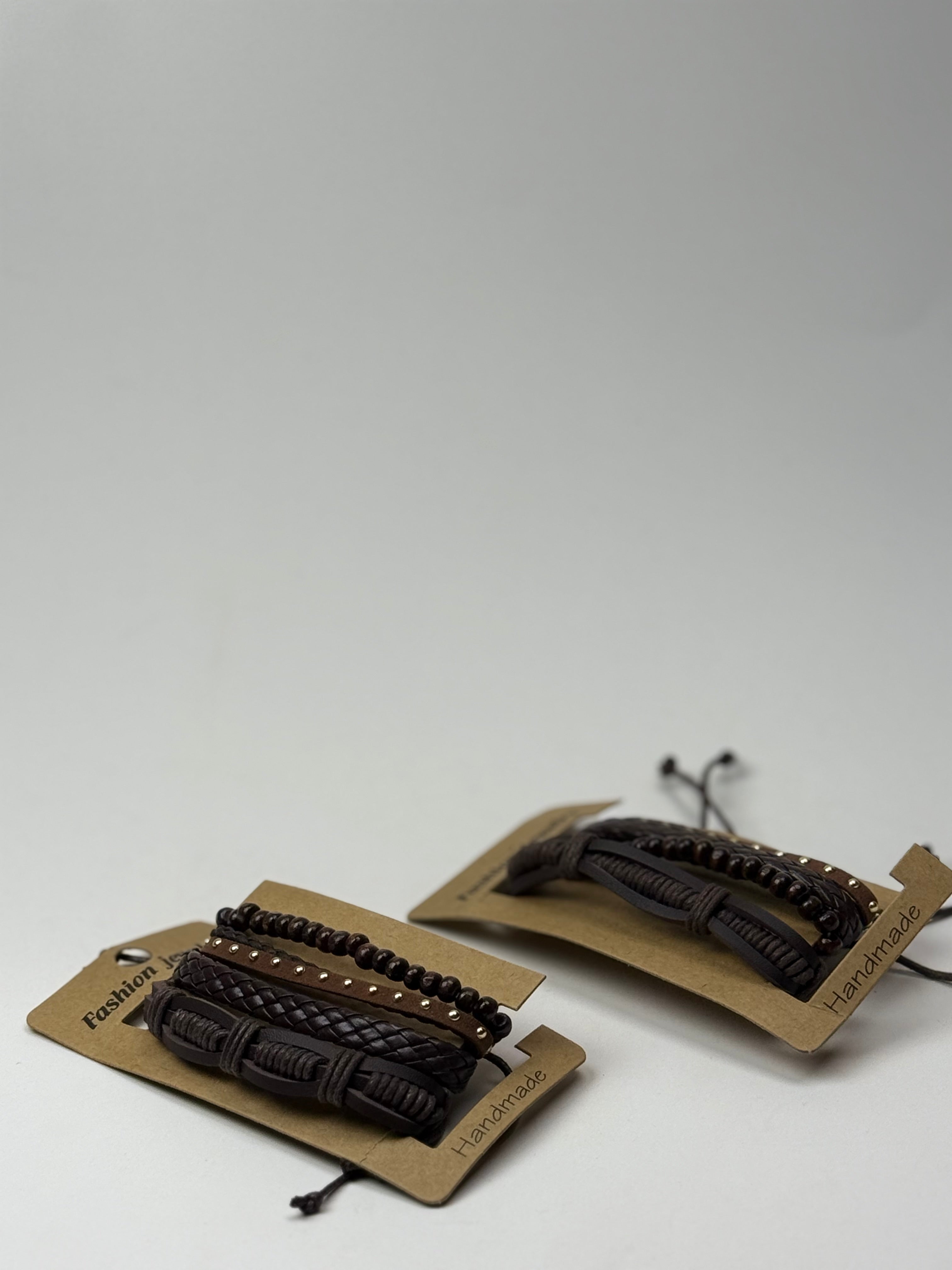 Boho Leather Bracelet Set GenVogue